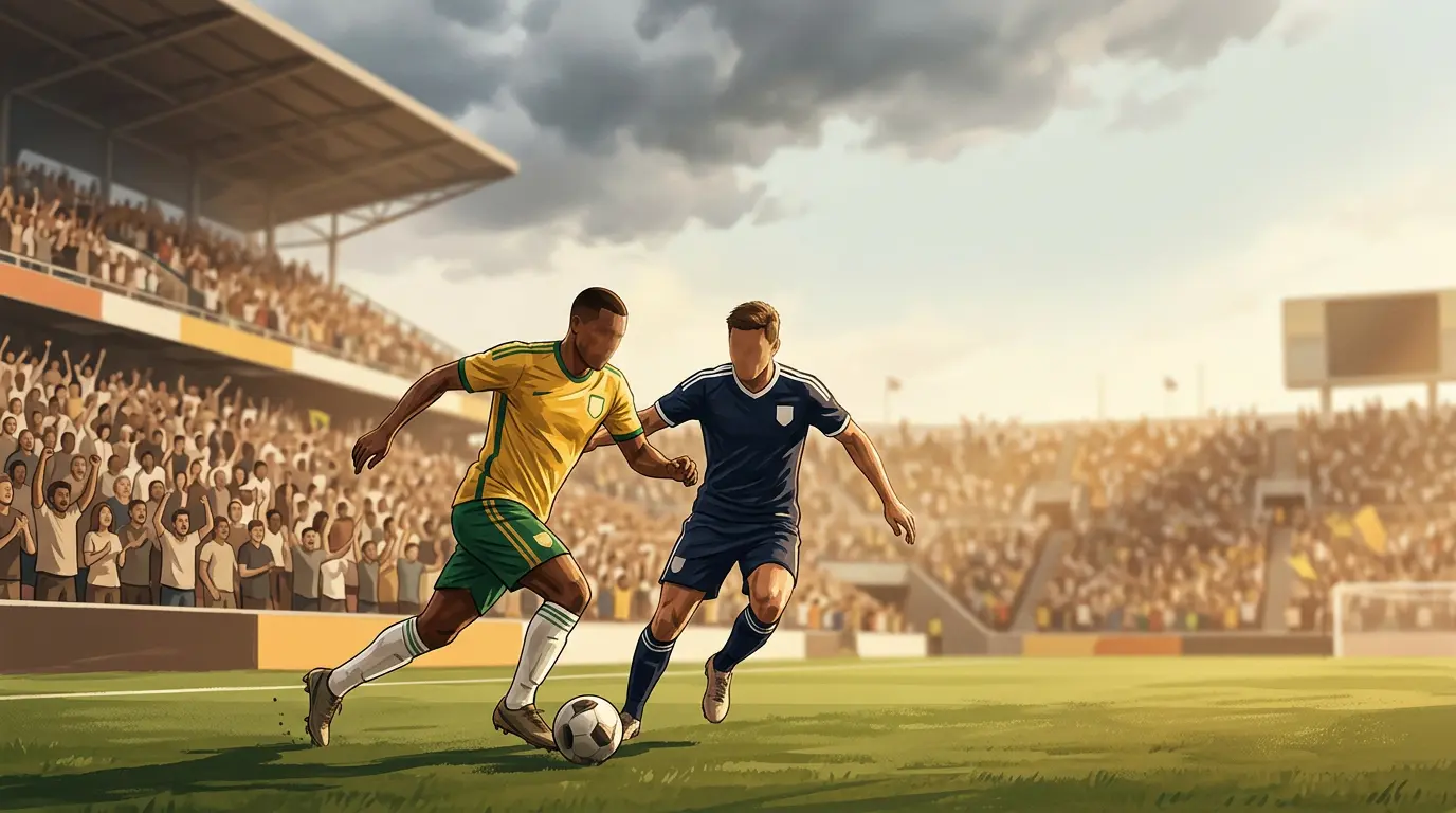 Brazil és skót színekben felálló válogatottak VB-mérkőzése egy forró floridai stadionban